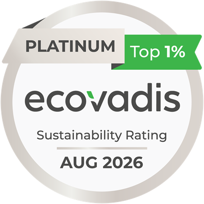 EcoVadis Platinum, notation 93/100, top 1 %